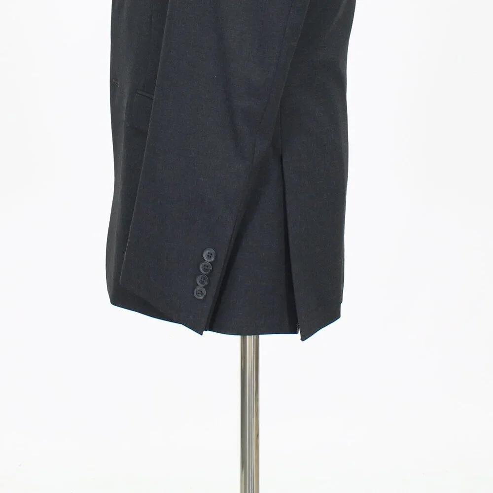 Egara 40L Gray Solid 2-Button Sport Coat Blazer Jacket P459